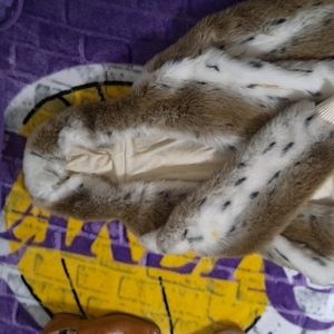 Fake Fur coat w/ hood